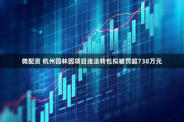 微配资 杭州园林因项目违法转包拟被罚超738万元