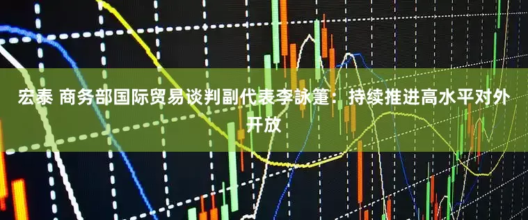 宏泰 商务部国际贸易谈判副代表李詠箑：持续推进高水平对外开放